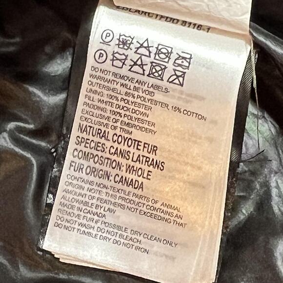 Canada Goose Parka Jacket Mens Medium Blue Hooded Down Insulated Winter 4595K - Picture 10 of 14